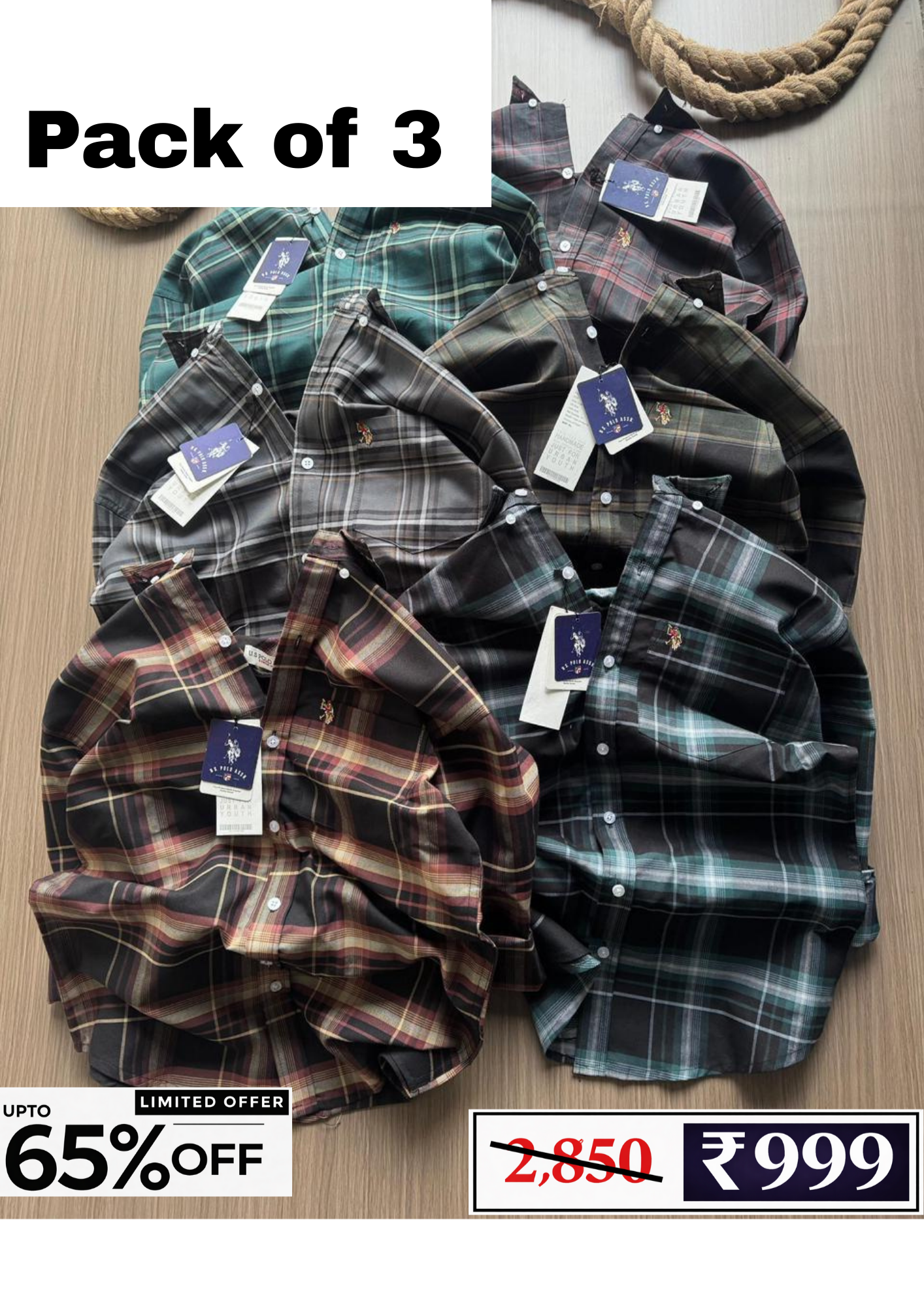 Men’s Classic Checks Shirt – Comfortable Fit with Timeless Style